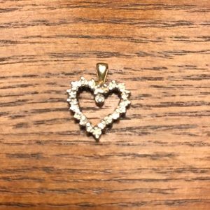 10k Yellow Gold and Diamond Pendant